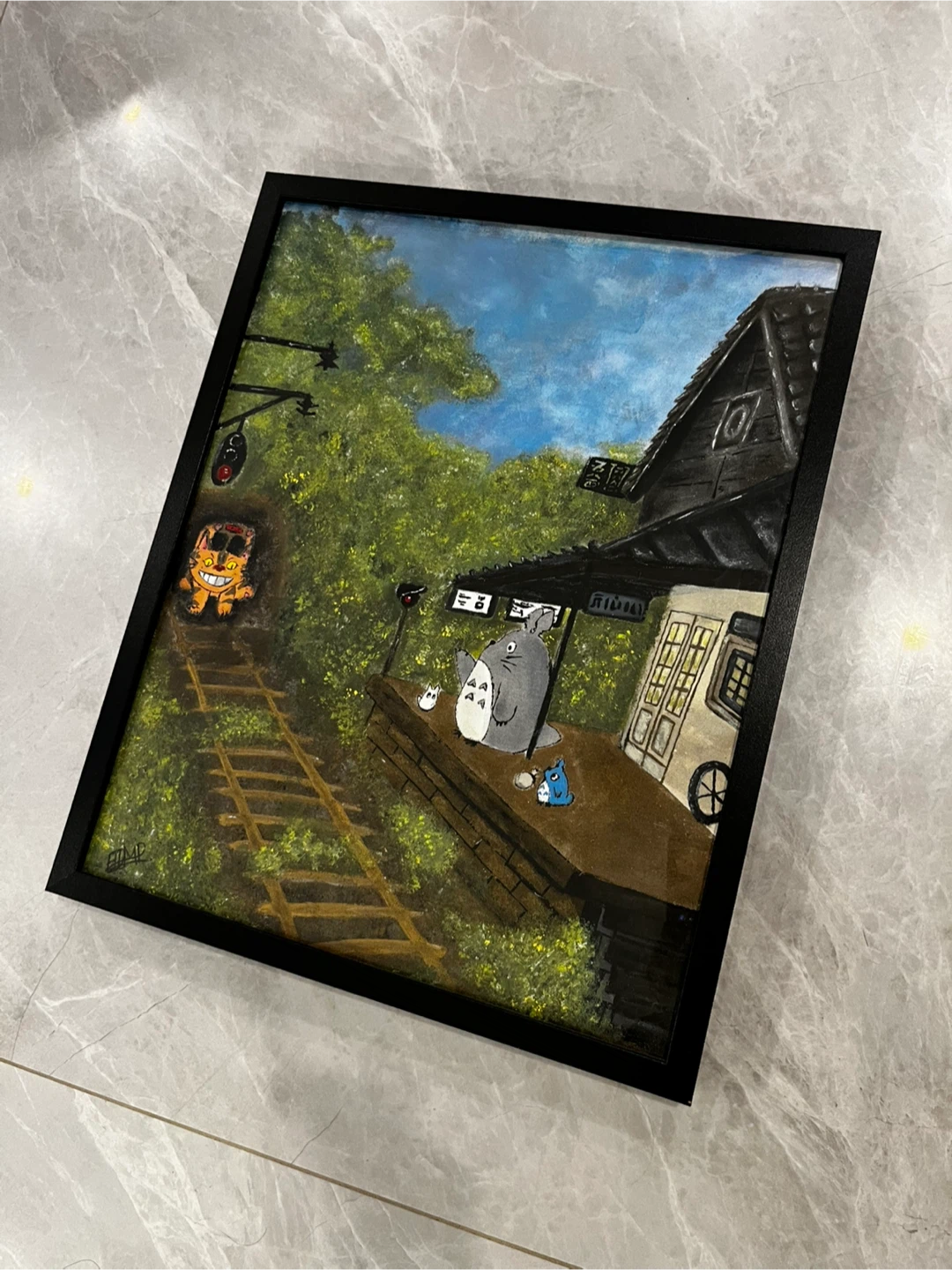 Framed Totoro Painting - photo 3
