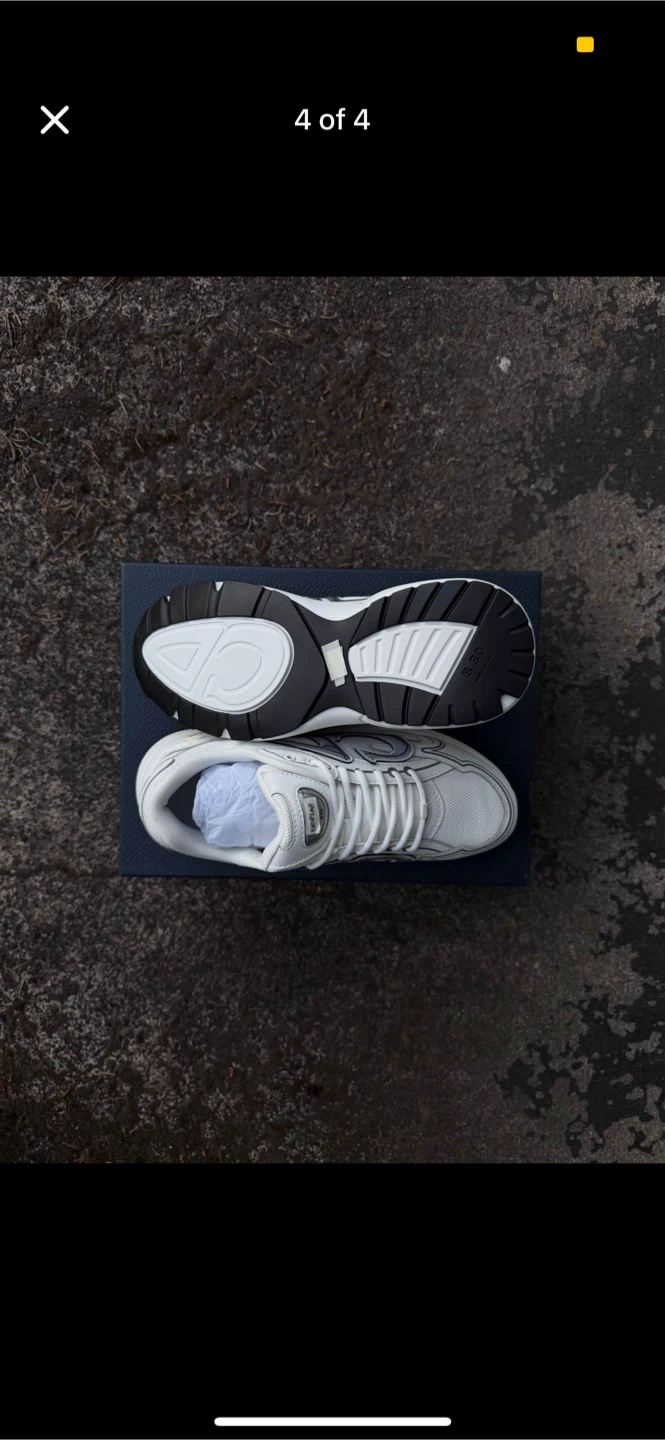 White Dior B30 Sneakers - photo 4