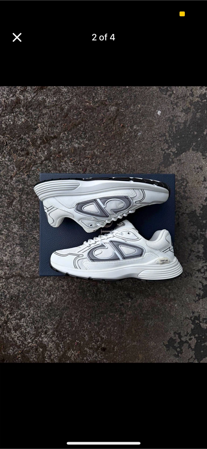 White Dior B30 Sneakers - photo 3