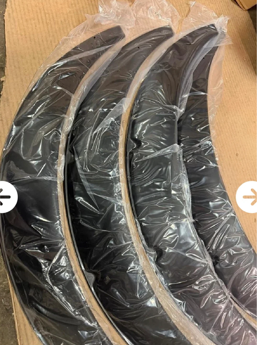 Set of 4 Black Fender Flares - photo 3