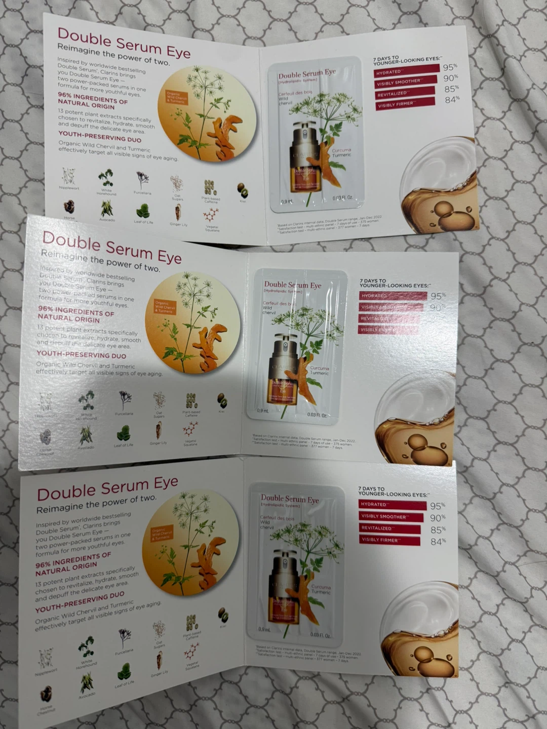 Clarins Double Serum Eye Samples (3 total) - photo 2