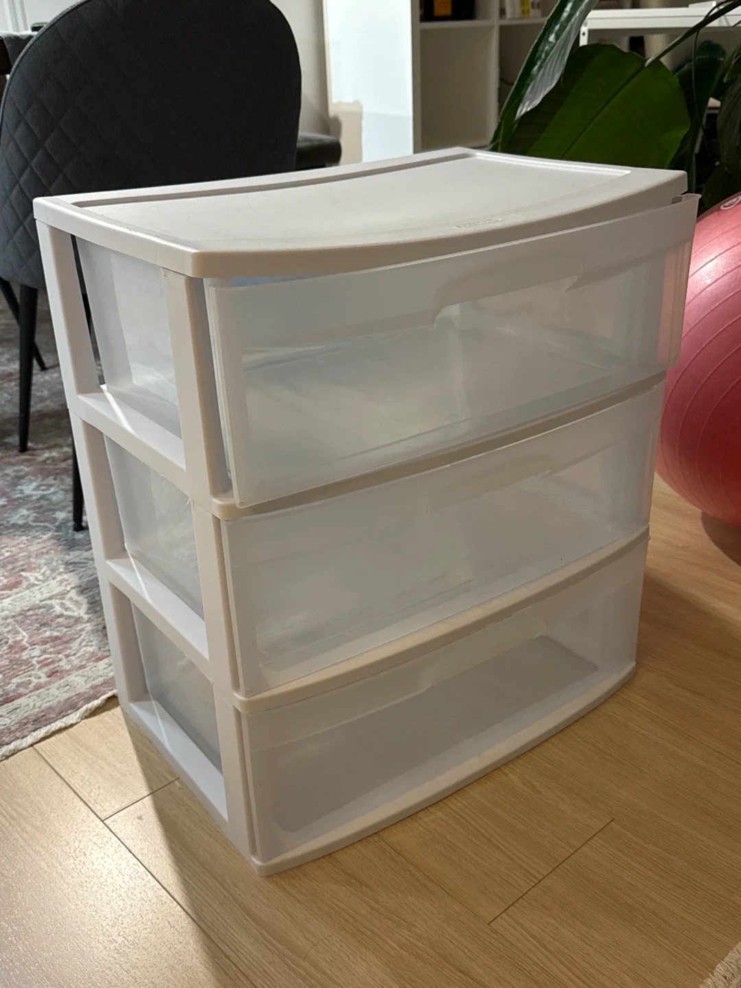 Plastic 3-Drawer Storage Unit