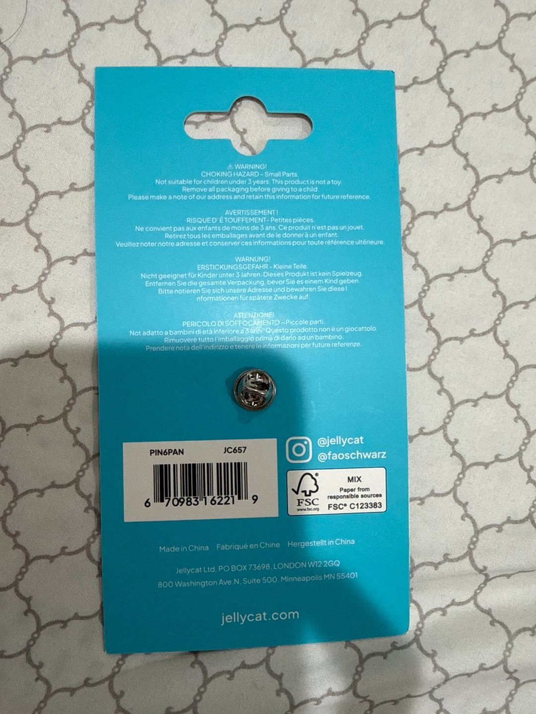 Jellycat "Diner" Pancake Enamel Pin - photo 2