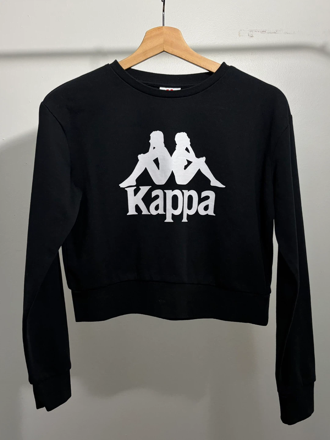 Kappa Black Cropped Sweatshirt
