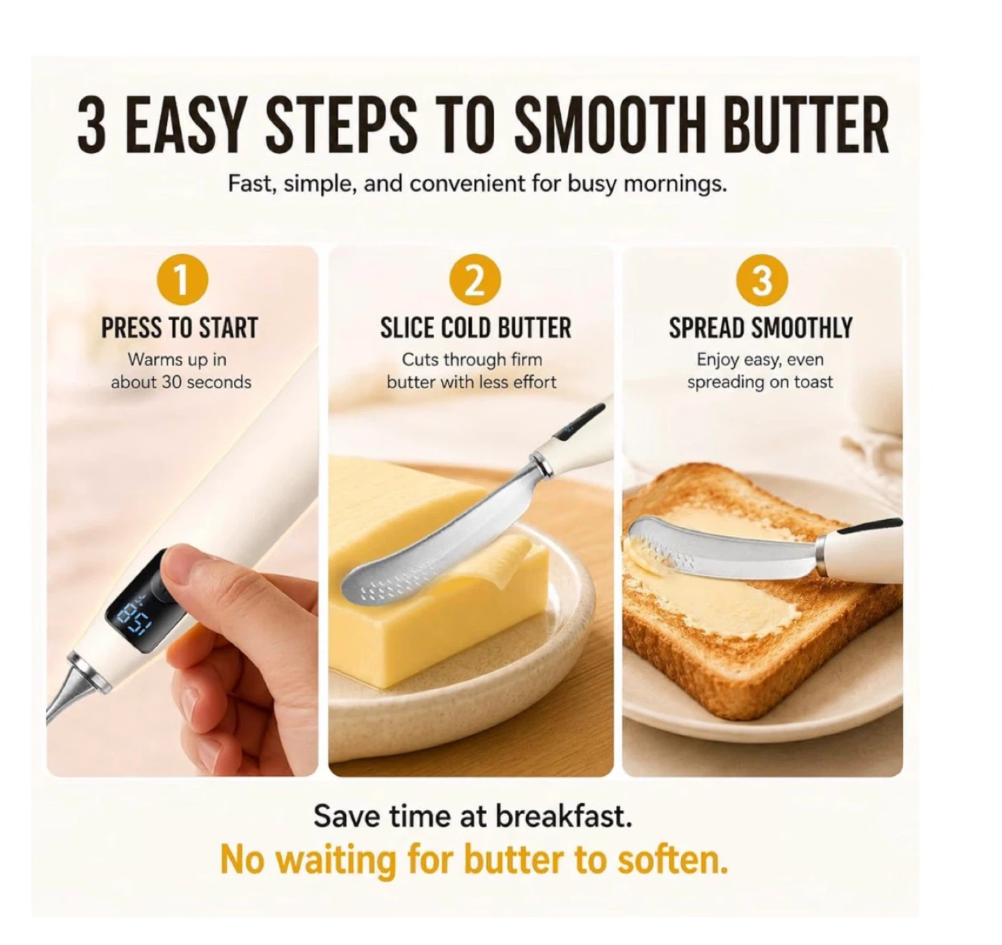 Brand new Heated Butter Knife with Digital Display 2026 Upgrade - photo 5