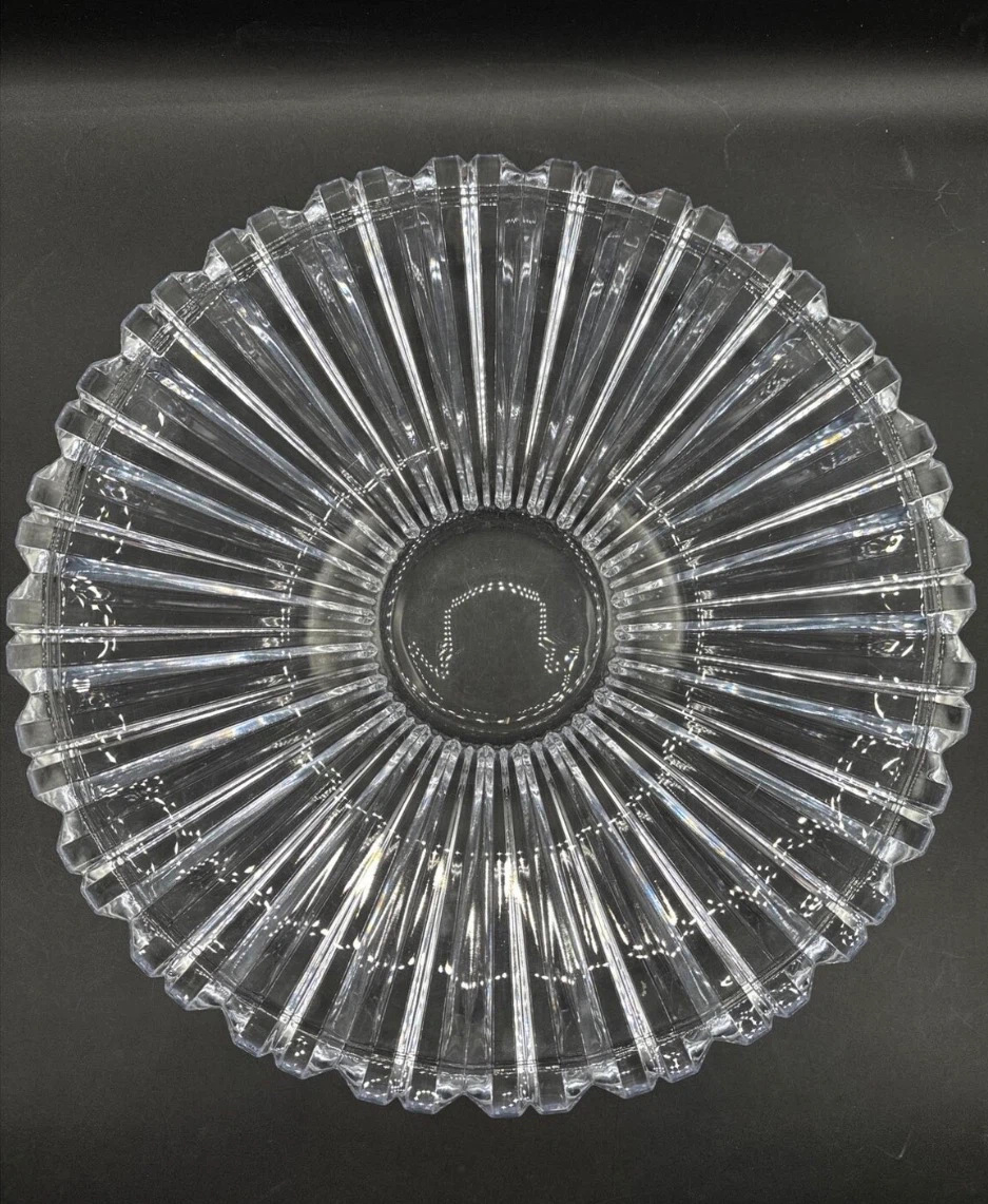 VTG Large Centerpiece Crystal Bowl  Heavy 15” - photo 2