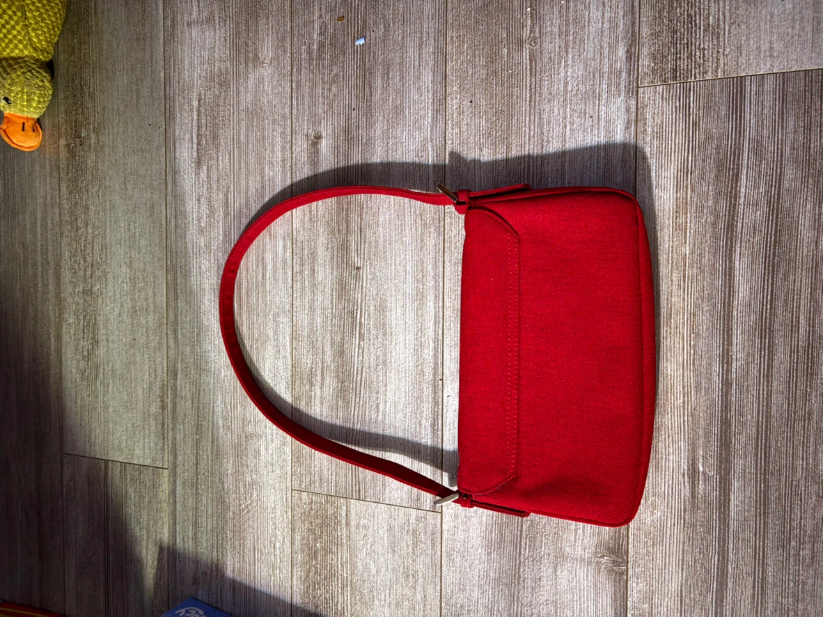 Red Beaded Shoulder Bag - photo 4