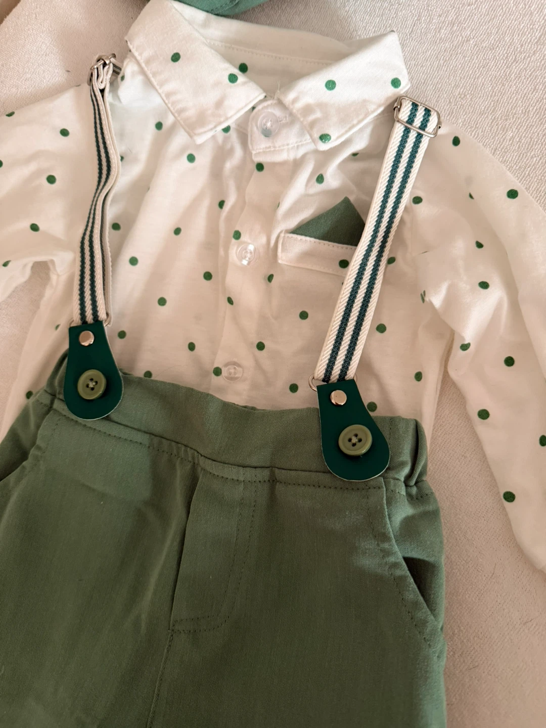 Baby Boy Gentleman Outfit 9–12 Months – 5-Piece Set – Like New - photo 2