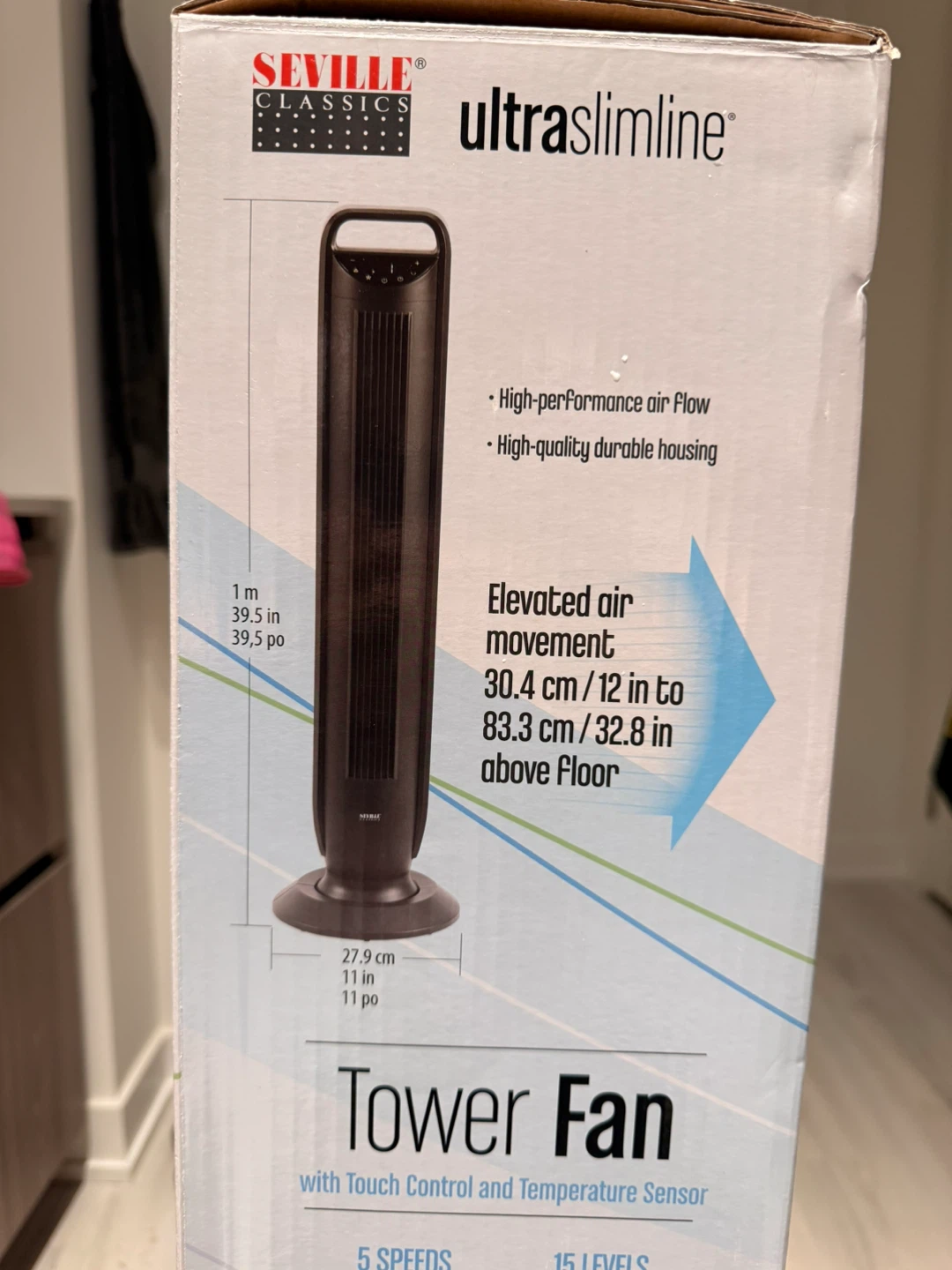 Seville Classics Ultraslimline Tower Fan - photo 3