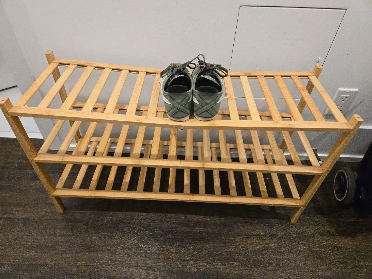 Bamboo 2-Tier Shoe Rack