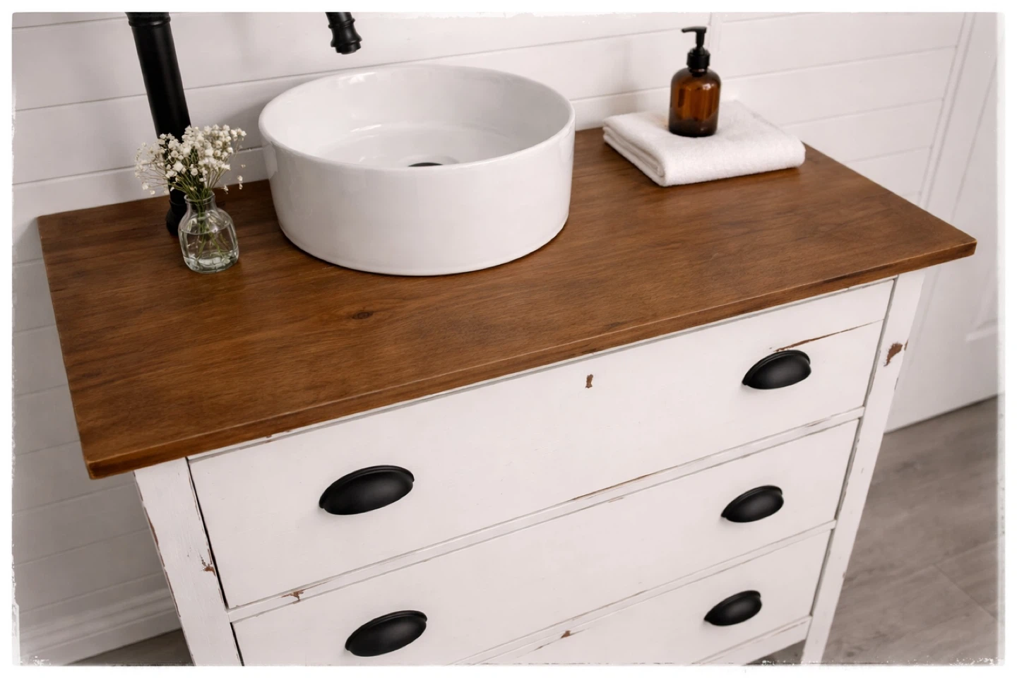 Lovely 1930’s 35” Repurposed Antique Bathroom Vanity! - photo 3
