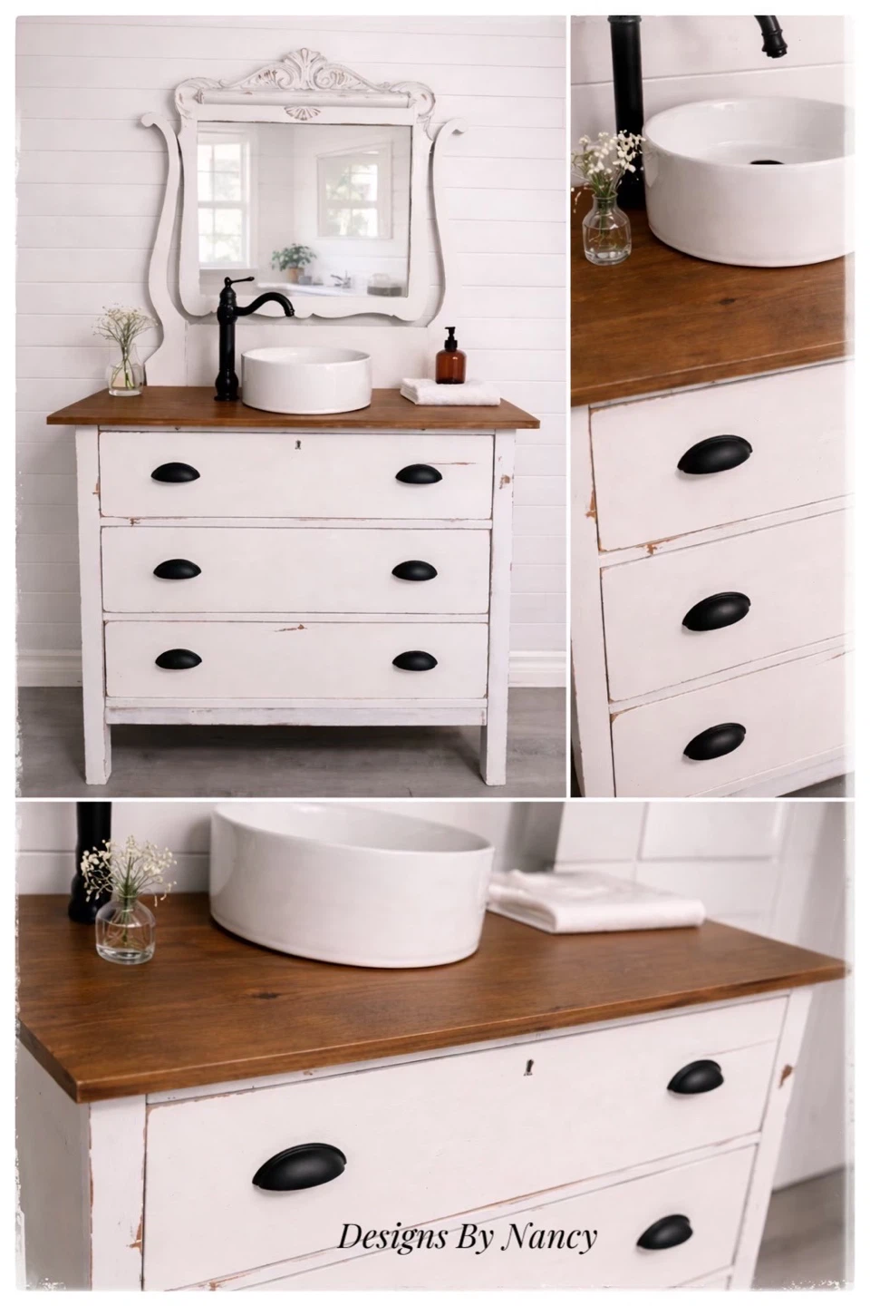 Lovely 1930’s 35” Repurposed Antique Bathroom Vanity!
