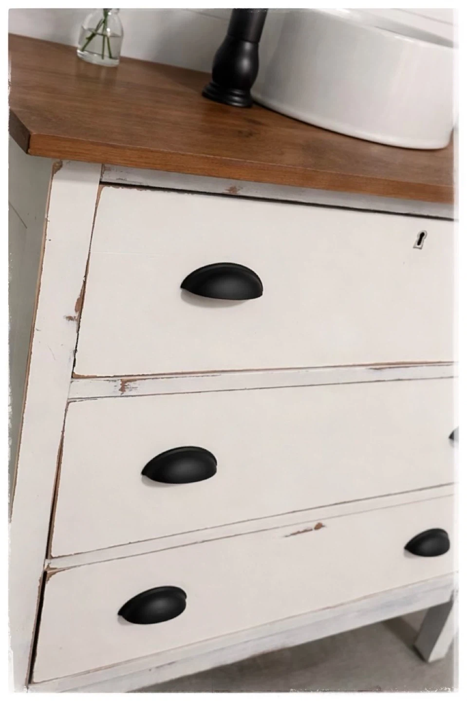 Lovely 1930’s 35” Repurposed Antique Bathroom Vanity! - photo 5