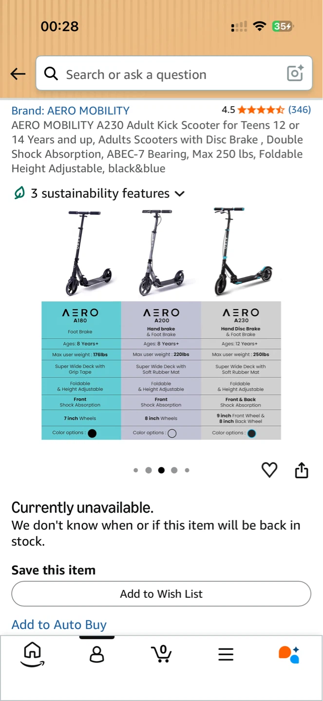 AERO MOBILITY A230 Adult Kick Scooter - photo 4