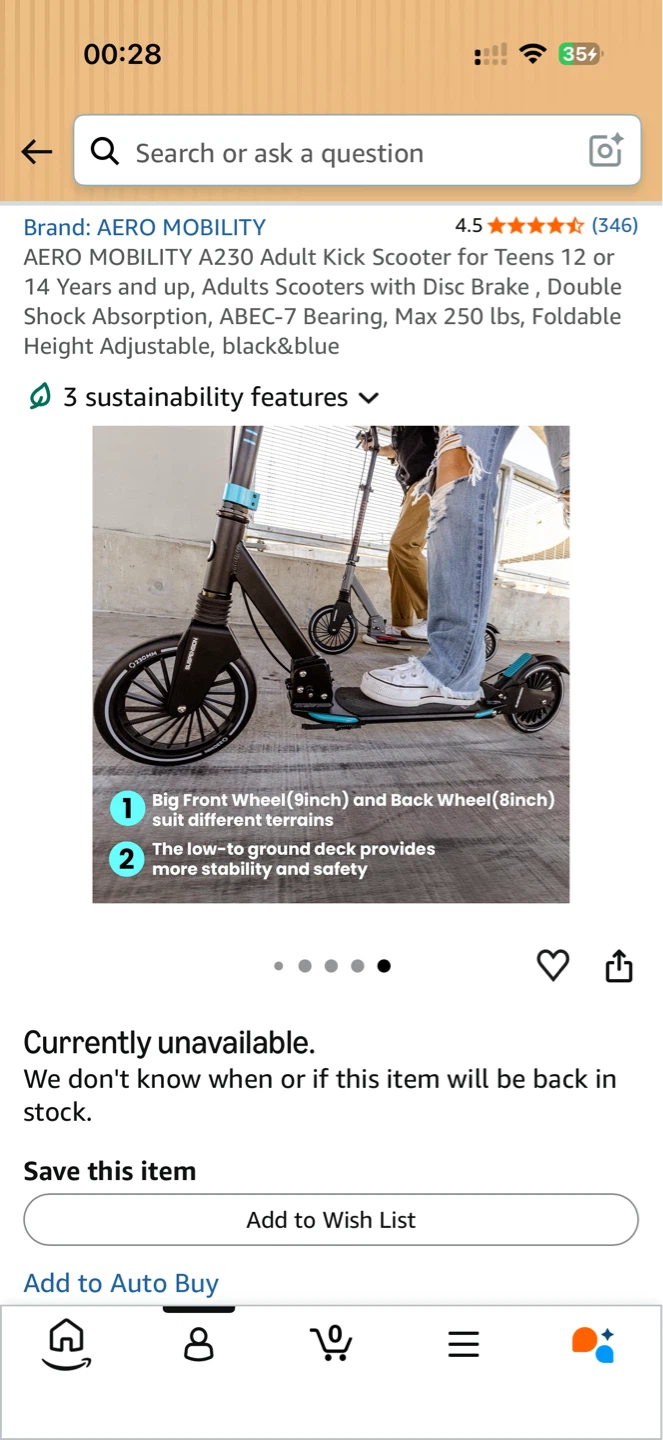 AERO MOBILITY A230 Adult Kick Scooter - photo 5