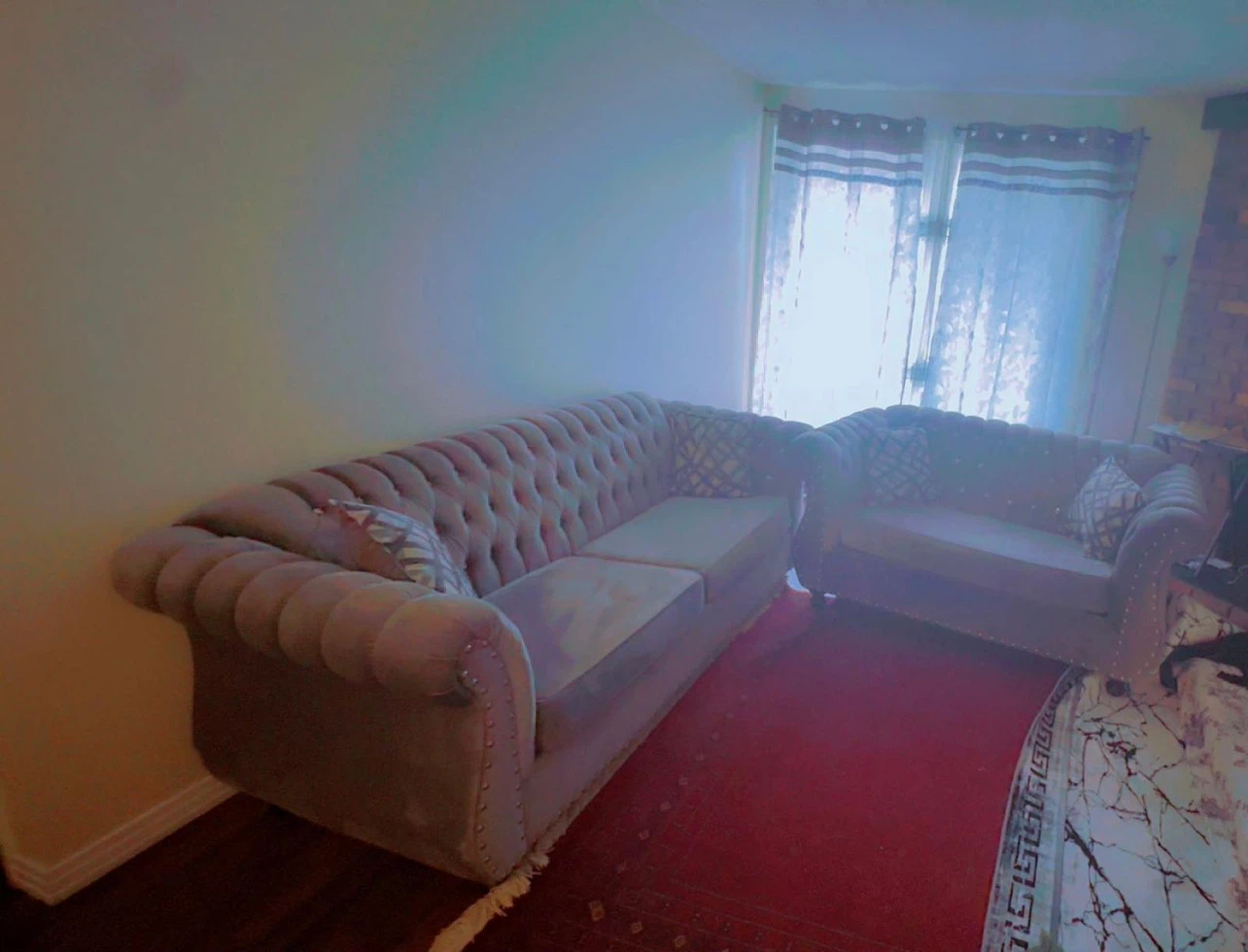 Grey Tufted Chesterfield Sofa Set - photo 2