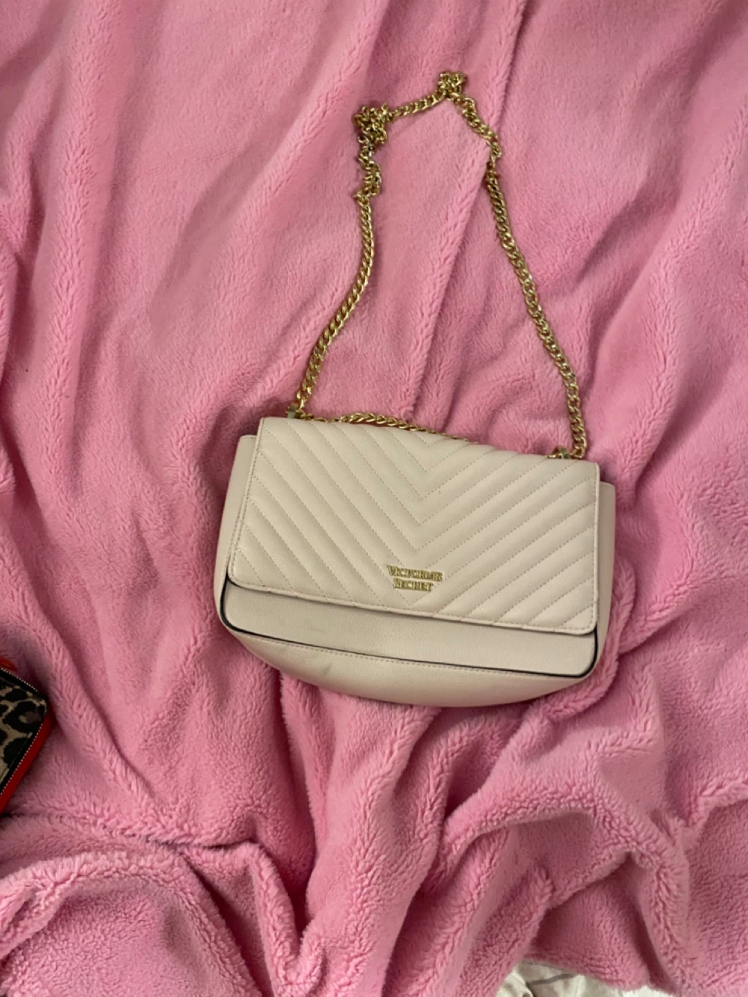 Pink Victoria's Secret Chain Shoulder Bag