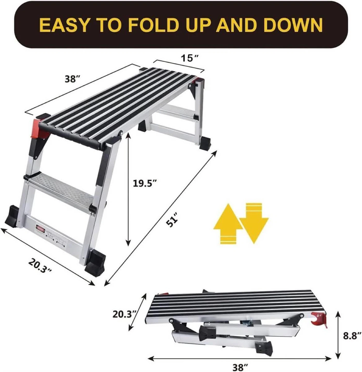 Aluminum Folding Platform Step Stool - photo 4