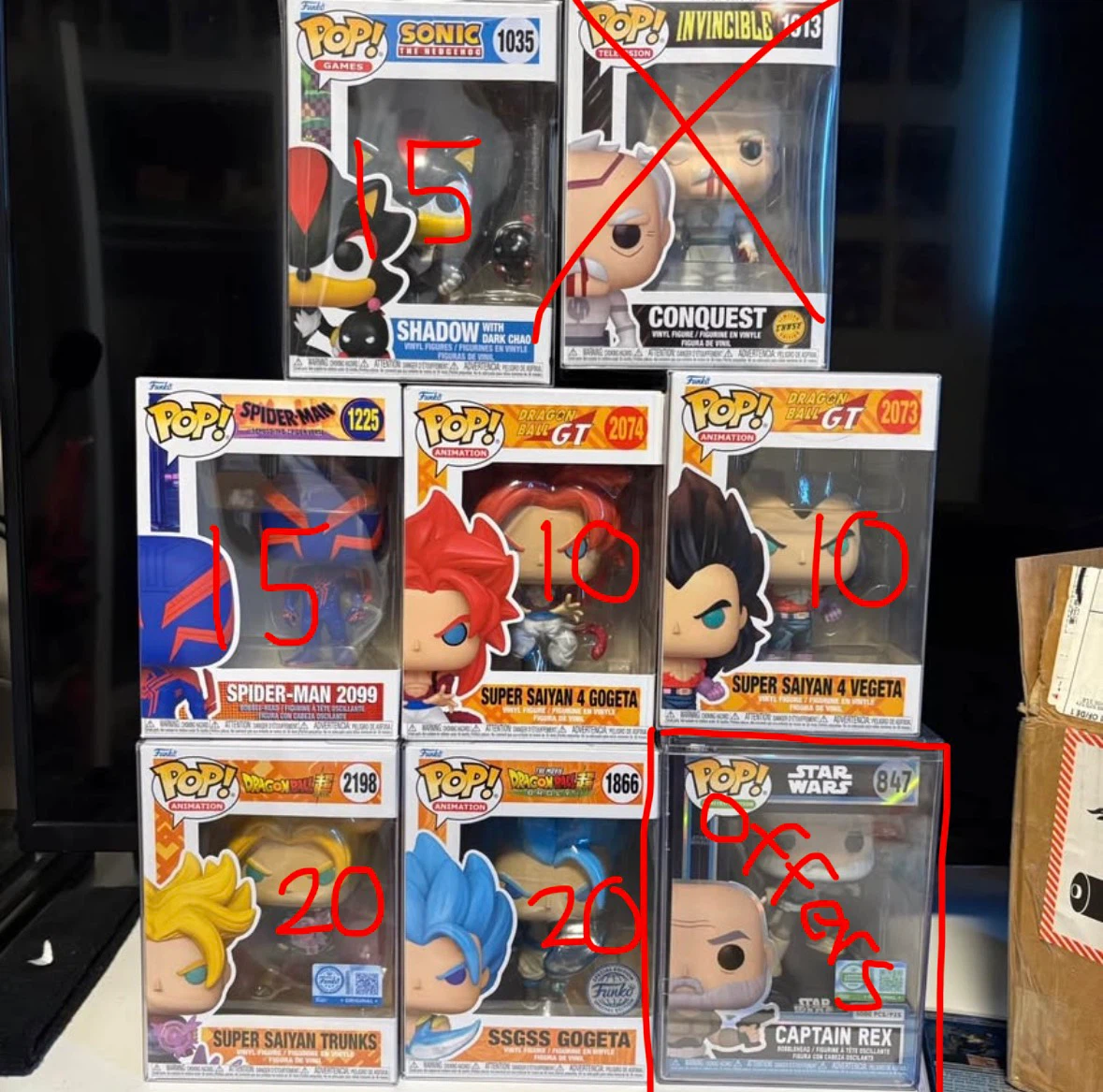 Funko Pops (Dragon Ball, Star Wars, Sonic, Spider-Man) - photo 2