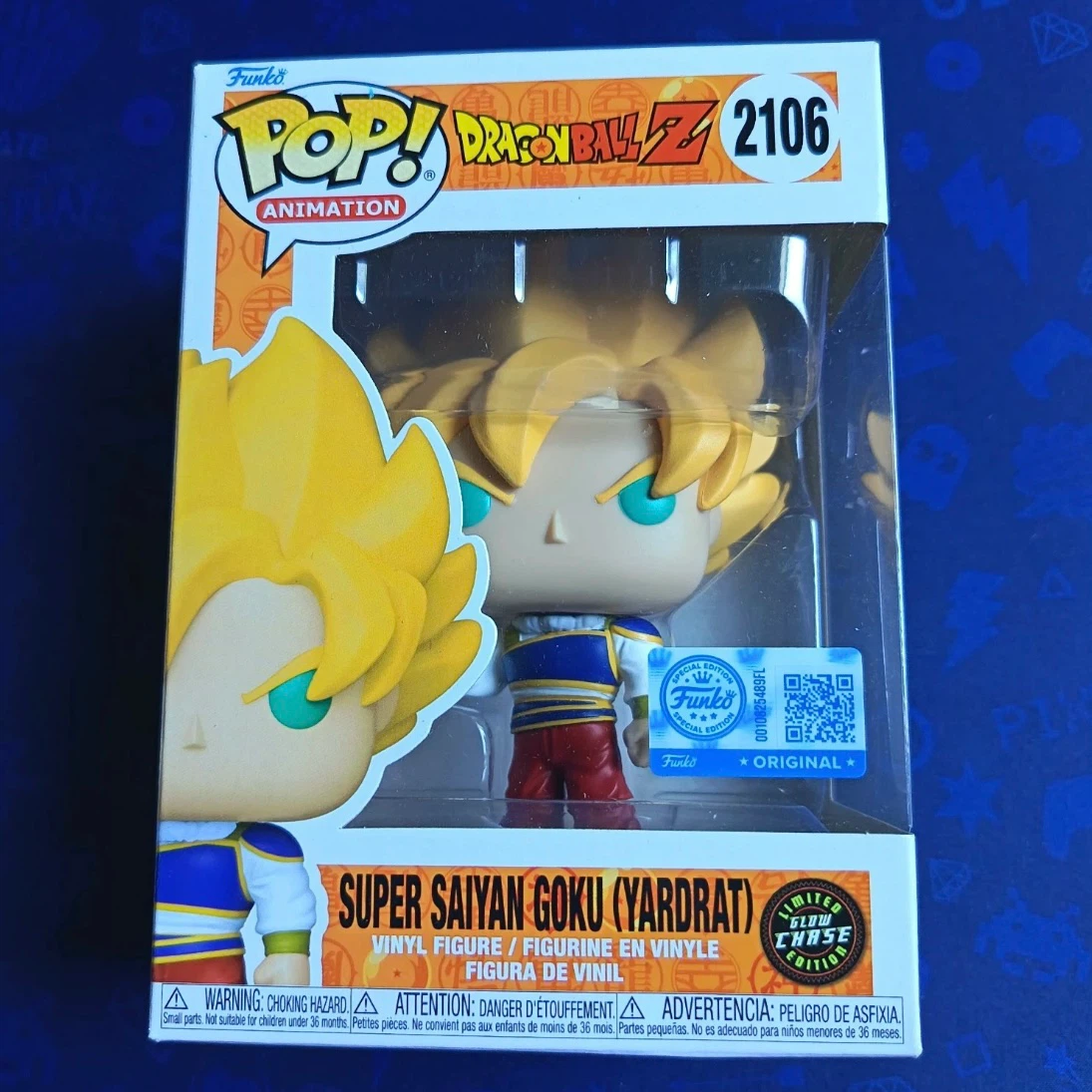 SSJ GOKU (Yardrat) Dragon Ball Z Glow CHASE Funko Pop 2106 RARE