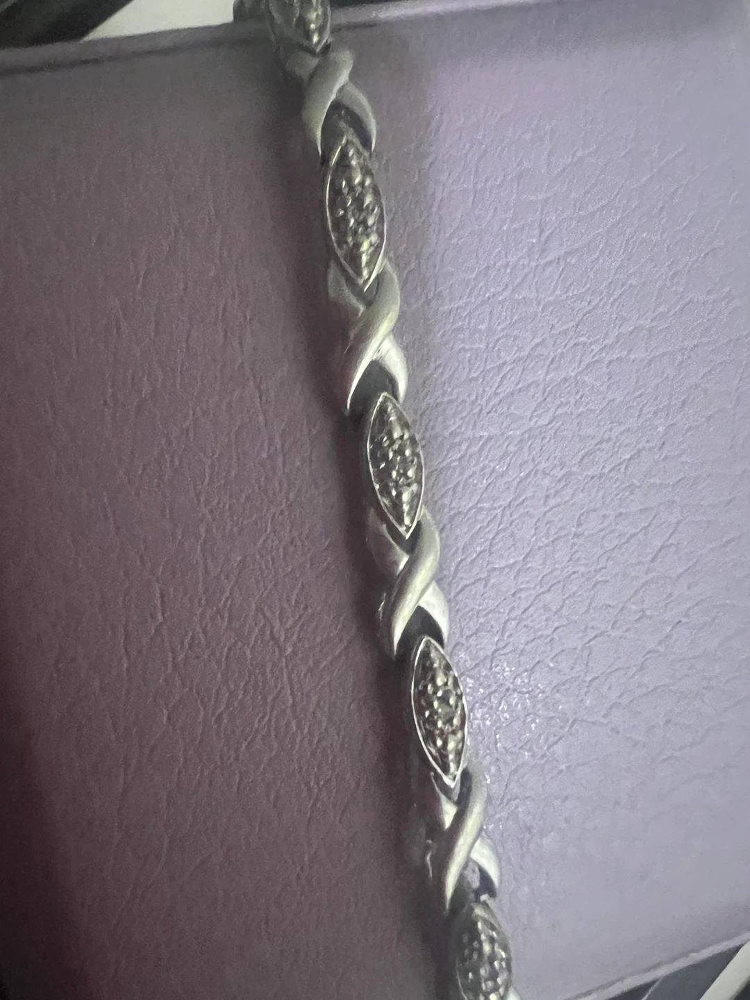 10K Gold Diamond "XOXO" Bracelet - photo 5