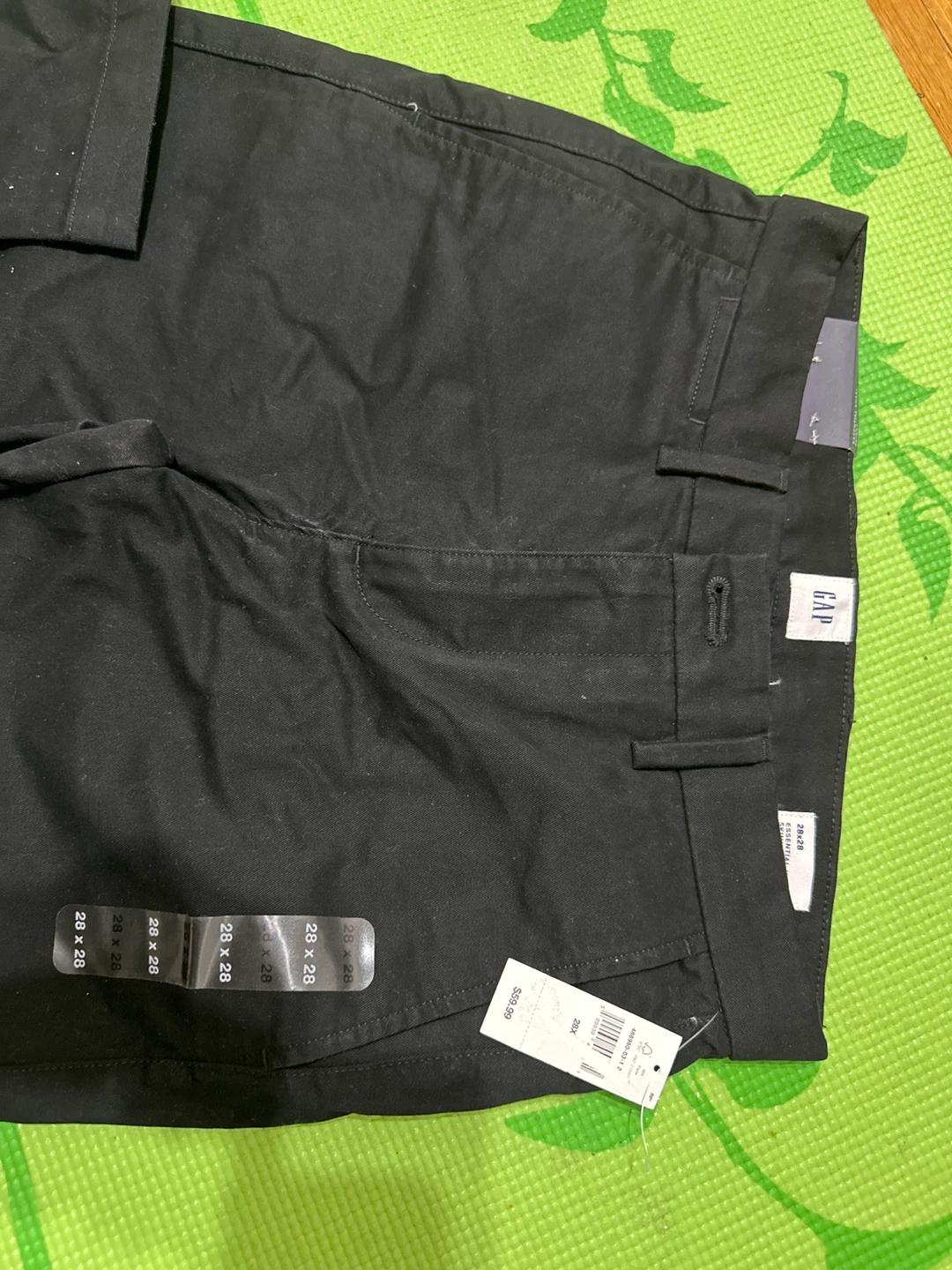 GAP Essential Khaki Pants (skinny-deep black) - photo 3