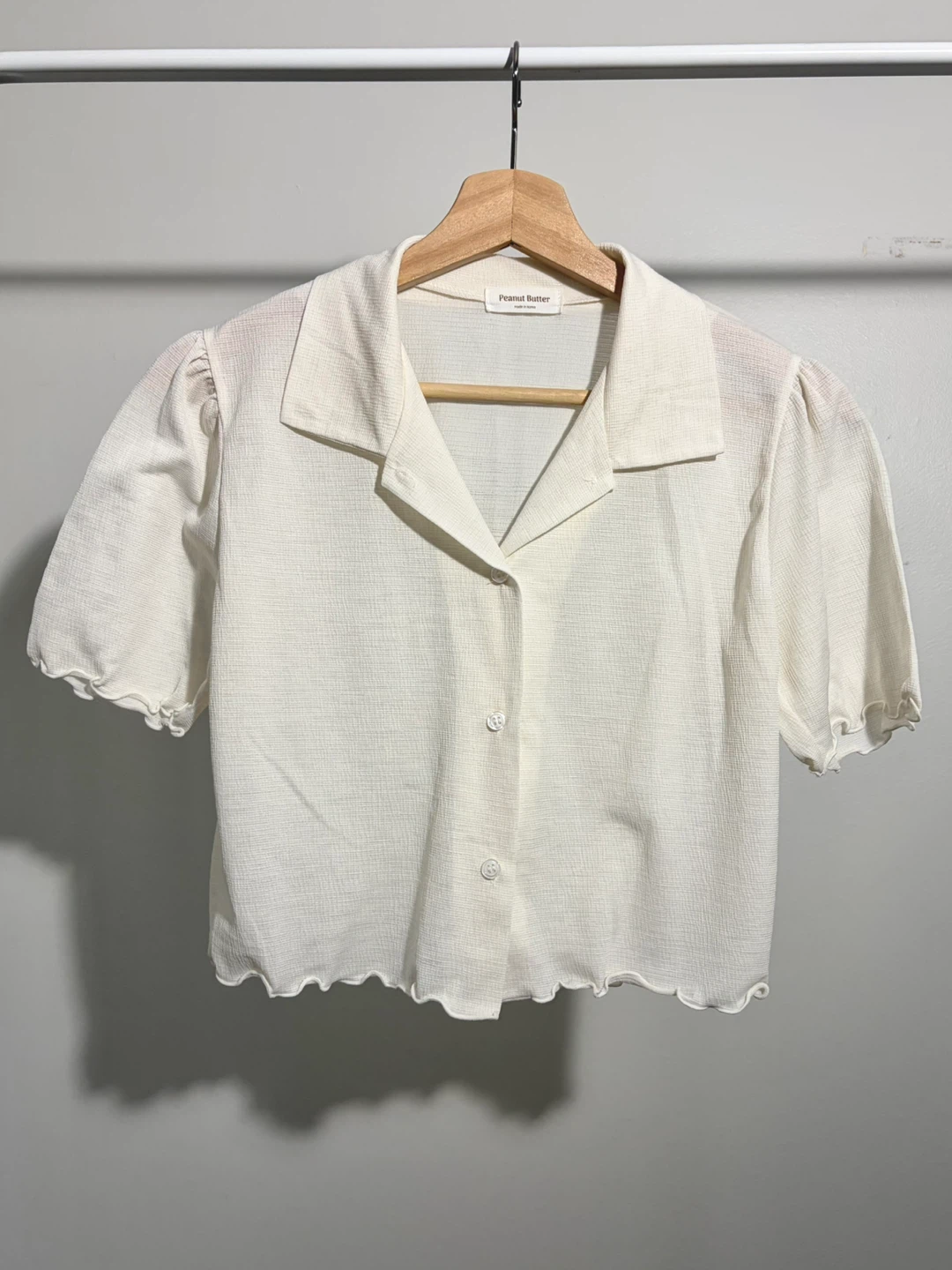 White Cropped Blouse