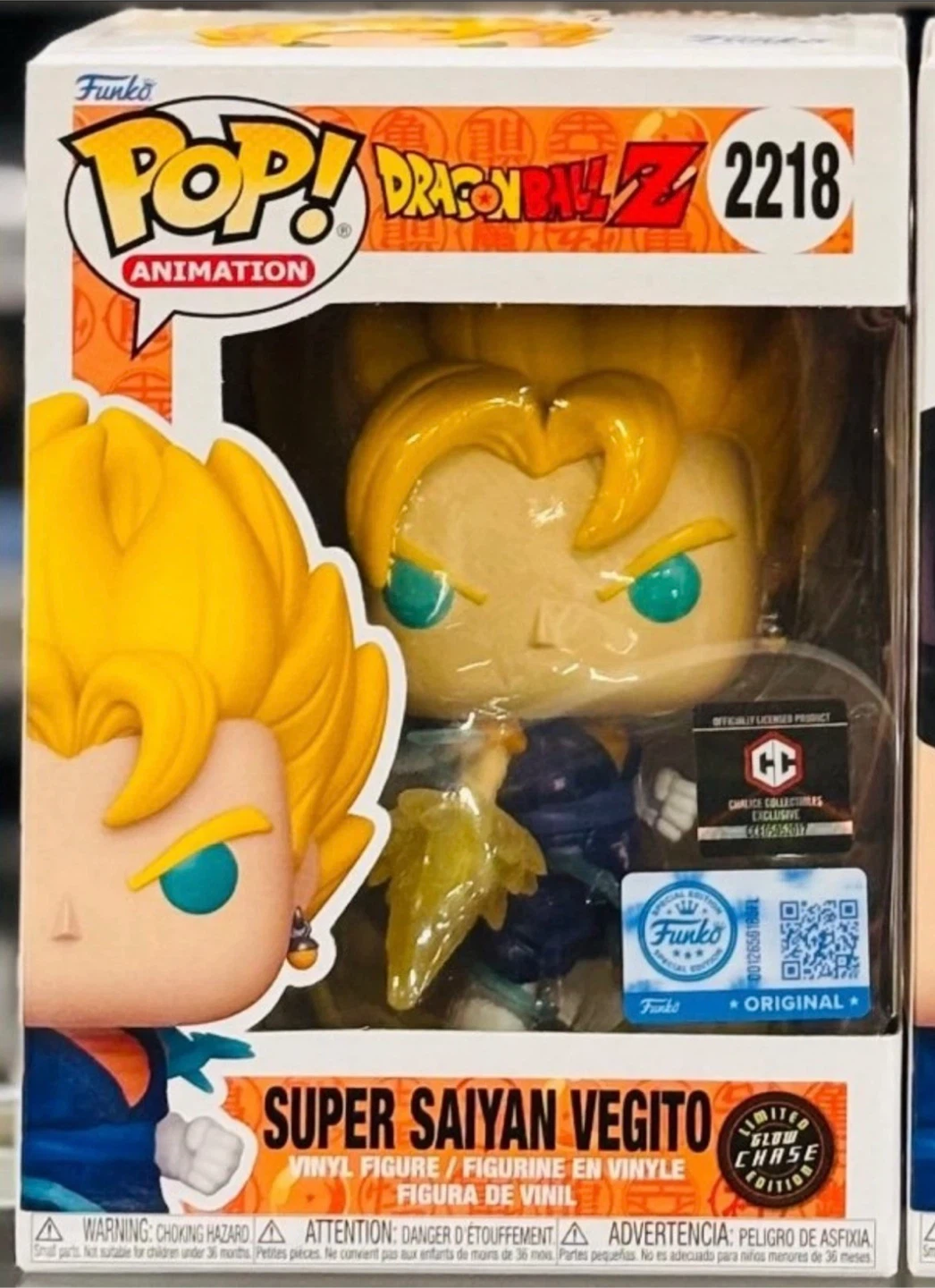 Funko Pop! Dragon Ball Z Super Saiyan Vegito #2218 Chalice Chase