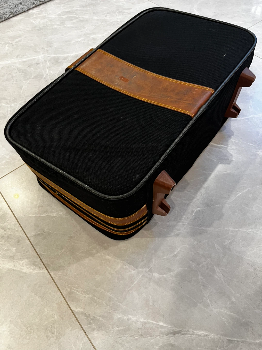 Vintage Black Carry-On Luggage