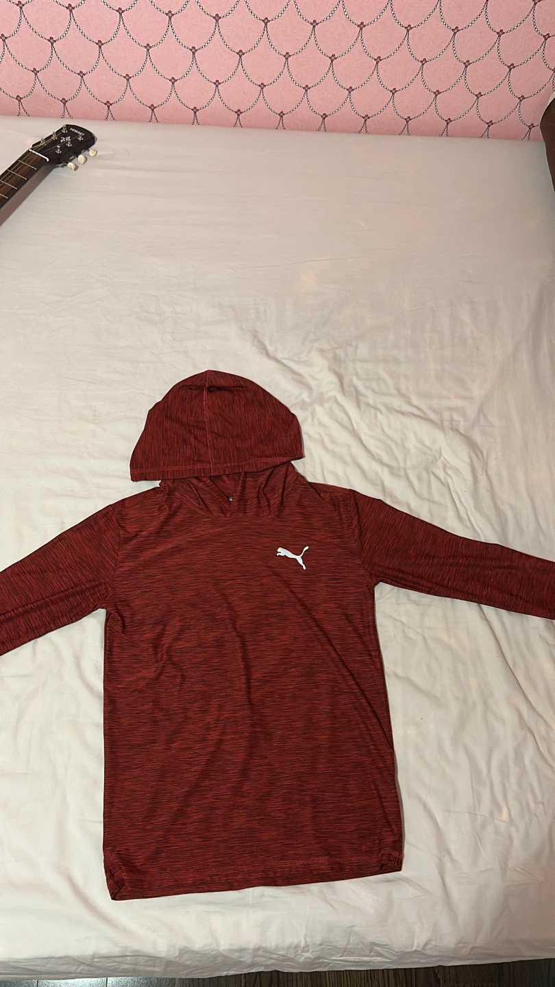 Puma Youth Hoodie Red Size L (10-12)