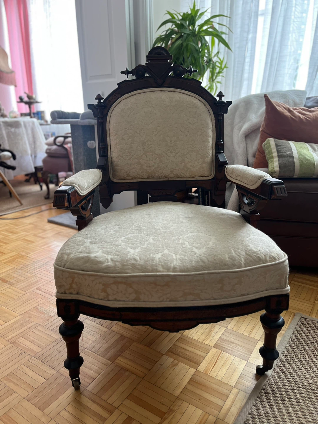 Antique Victorian Eastlake Armchair, Late 1900’s
