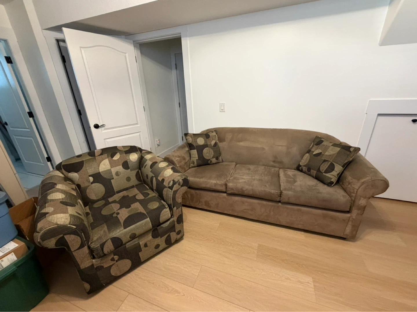 Sofa and matching chair