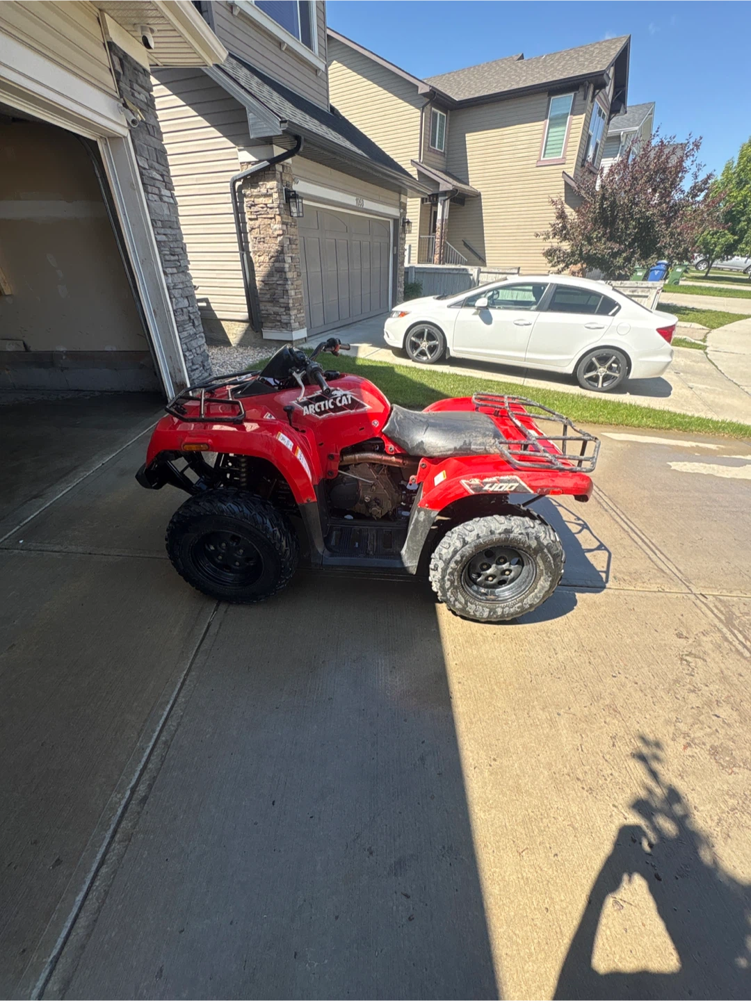 Red Arctic Cat 400 ATV - photo 3