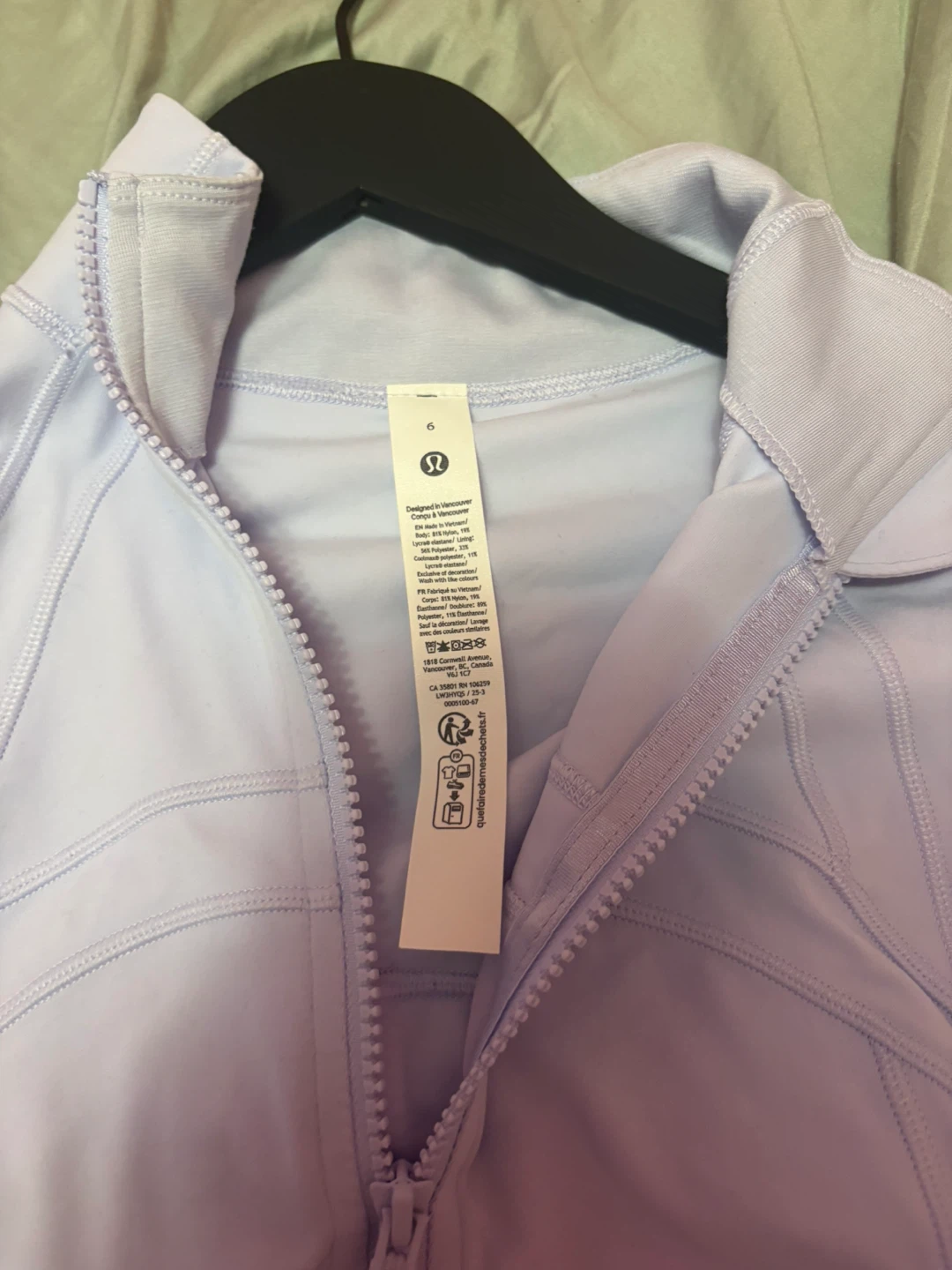Lululemon Light Purple Jacket Size 6 - photo 2