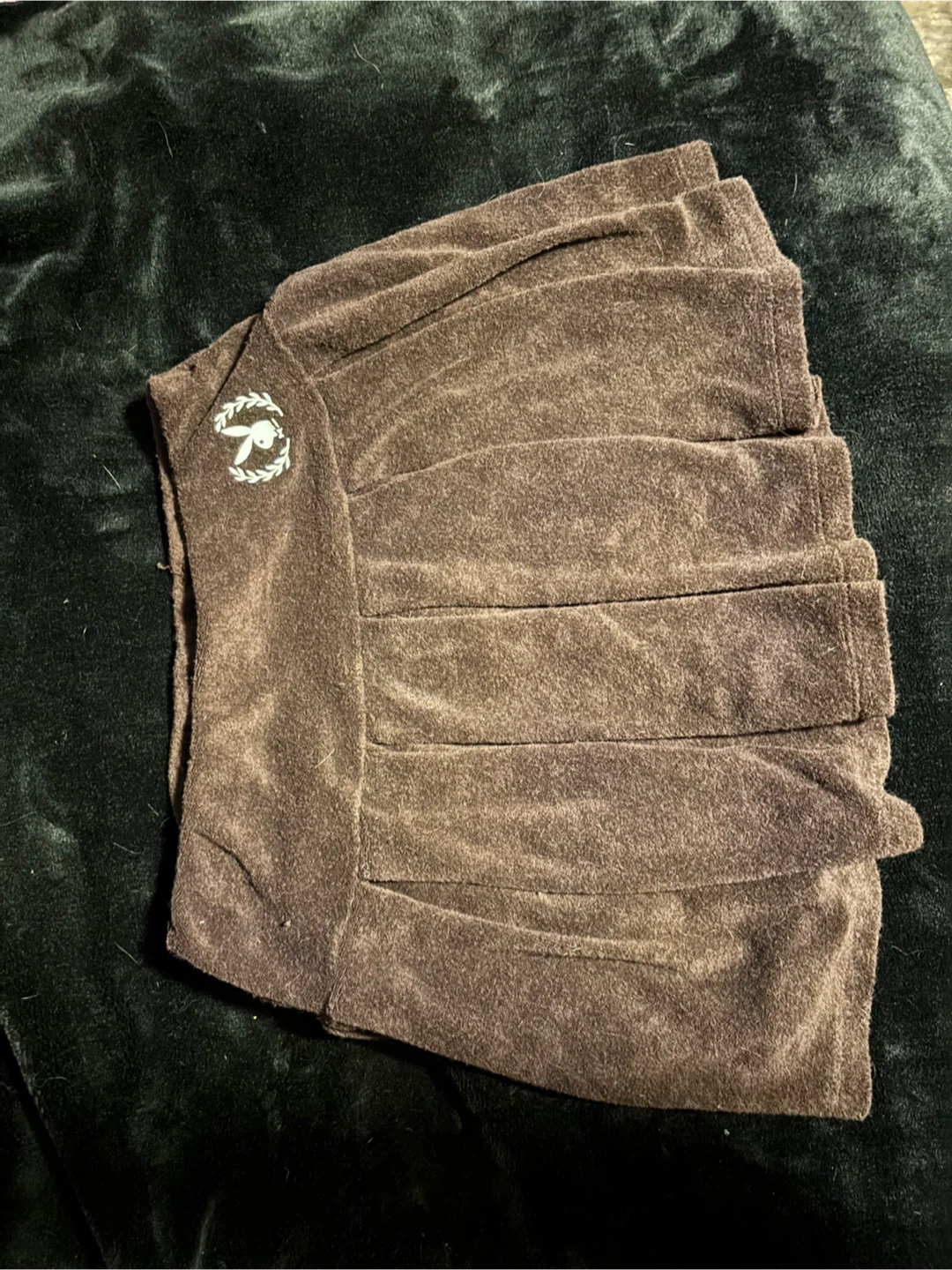 Playboy Velour Mini Skirt