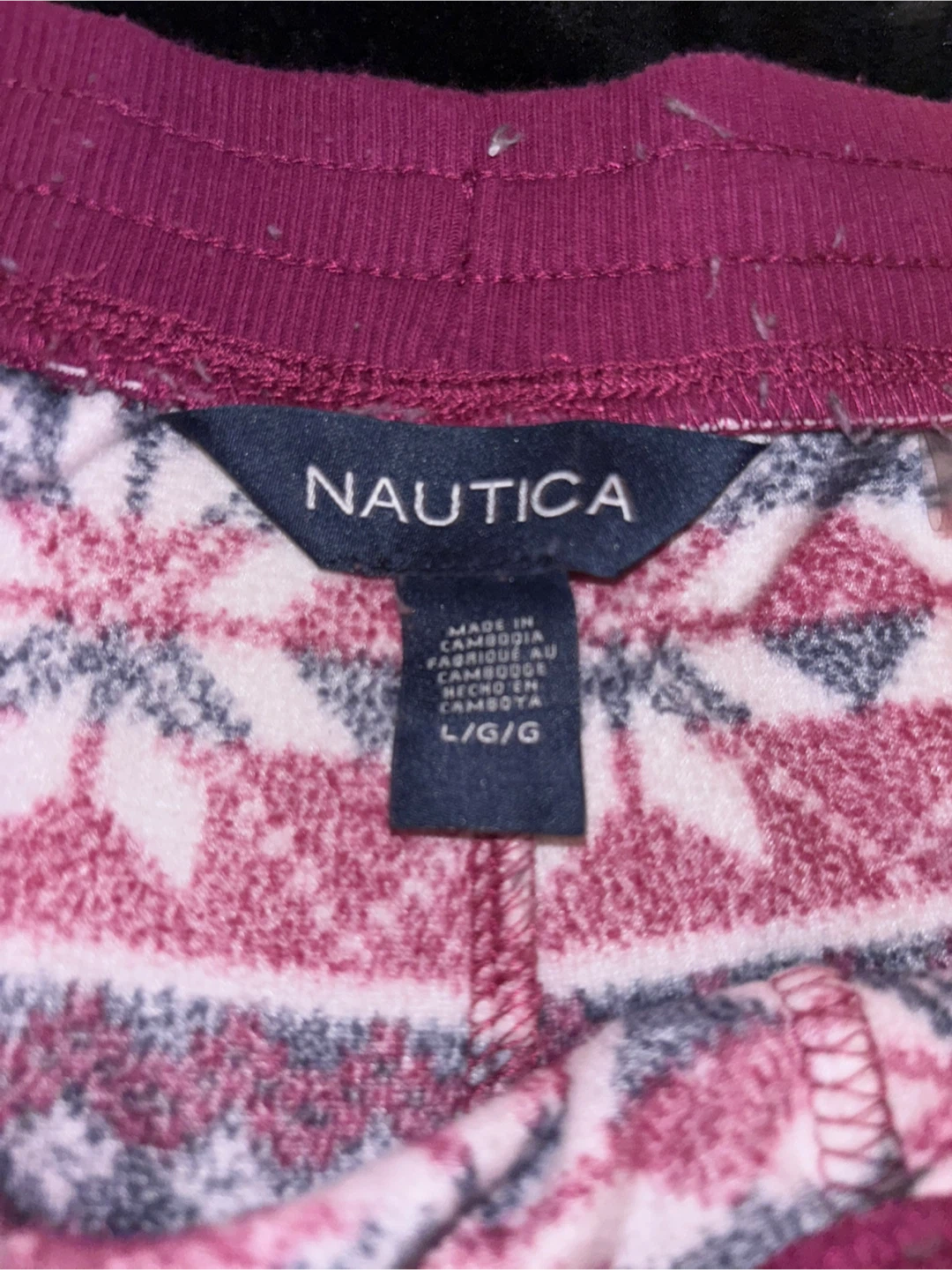 Nautica Women's Fair Isle Pajama Set - Size L - photo 4