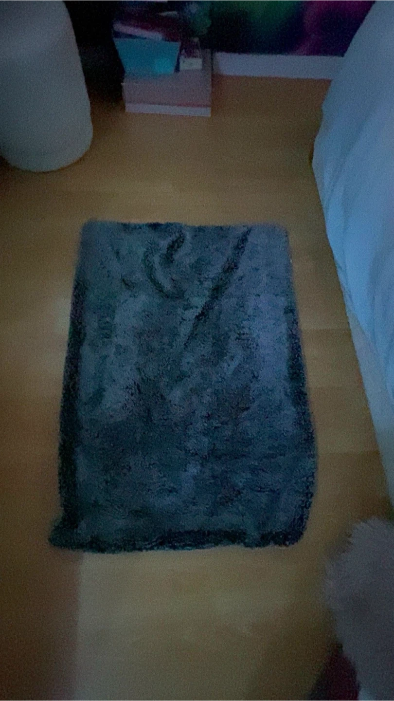 Grey Faux Fur rug