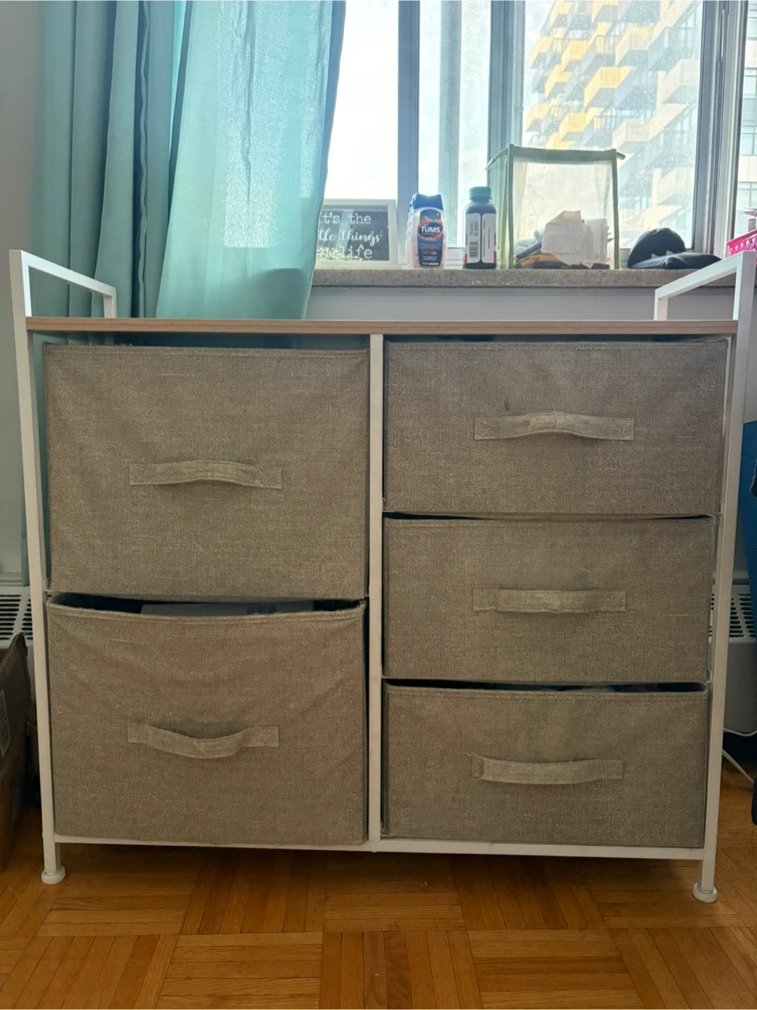 5 Drawer Fabric Dresser