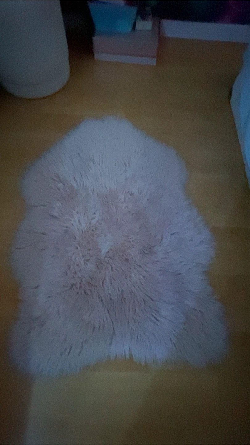 Pink Faux Fur Rug