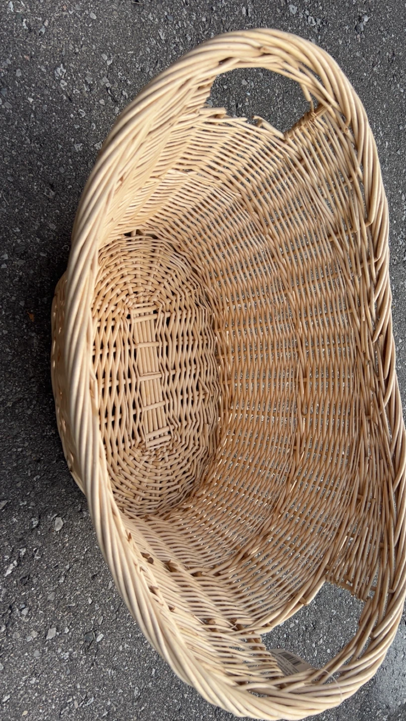 Wicker Storage Basket with Handles
