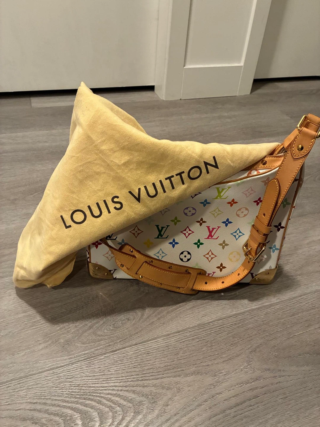 Louis Vuitton White Multicolor Monogram Canvas Boulogne Bag - photo 2