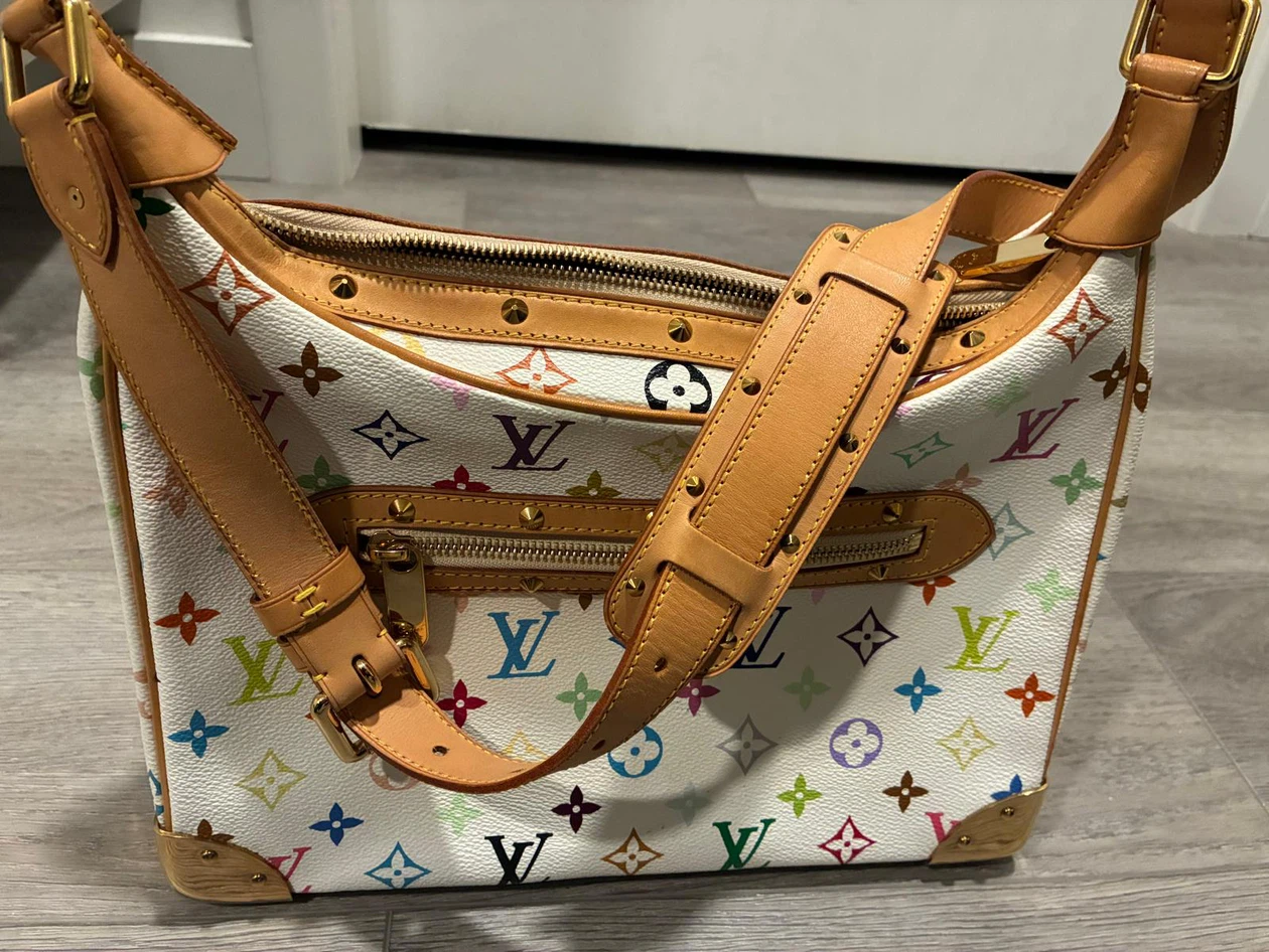 Louis Vuitton White Multicolor Monogram Canvas Boulogne Bag - photo 4