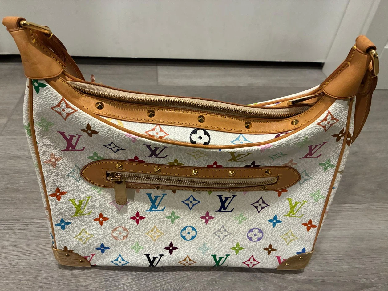Louis Vuitton White Multicolor Monogram Canvas Boulogne Bag - photo 5