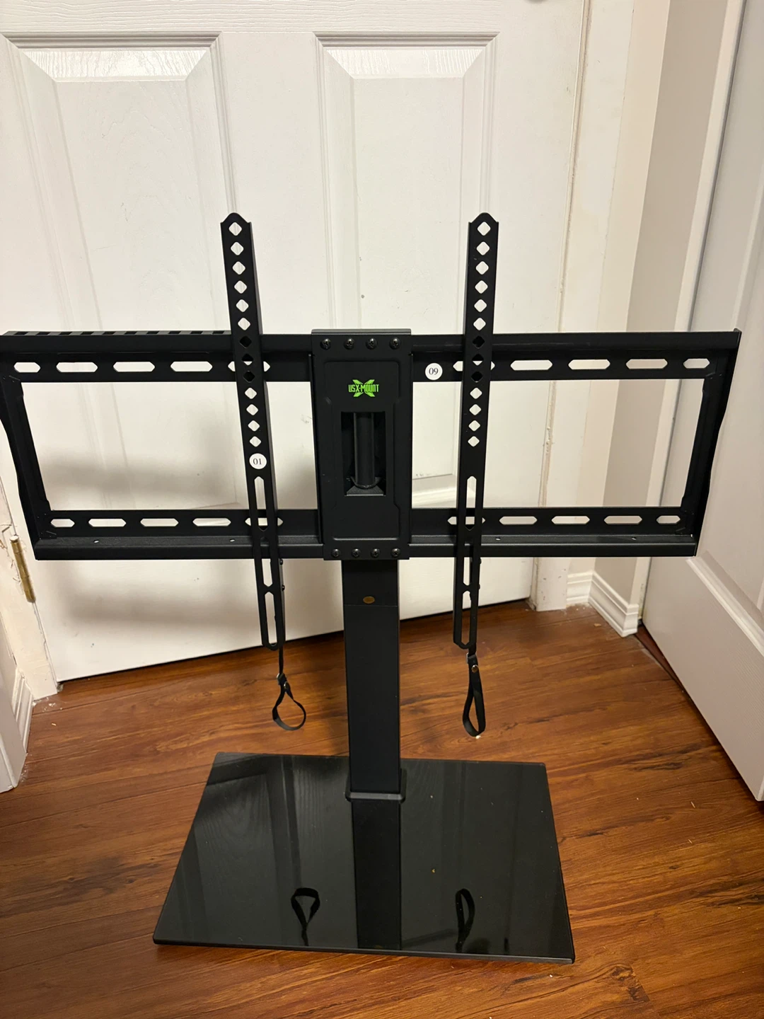 Black Glass Base TV Stand - photo 2