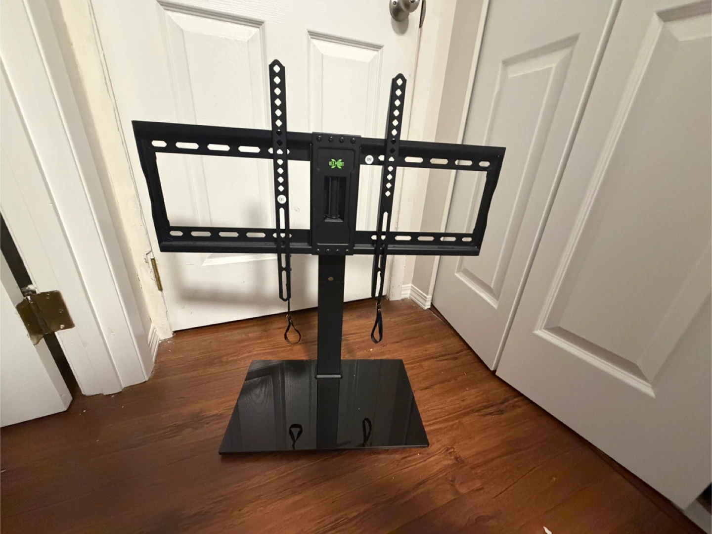 Black Glass Base TV Stand