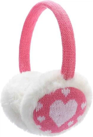 Brook + Bay Kids Ear Muffs, One Size, Light Pink Hearts
