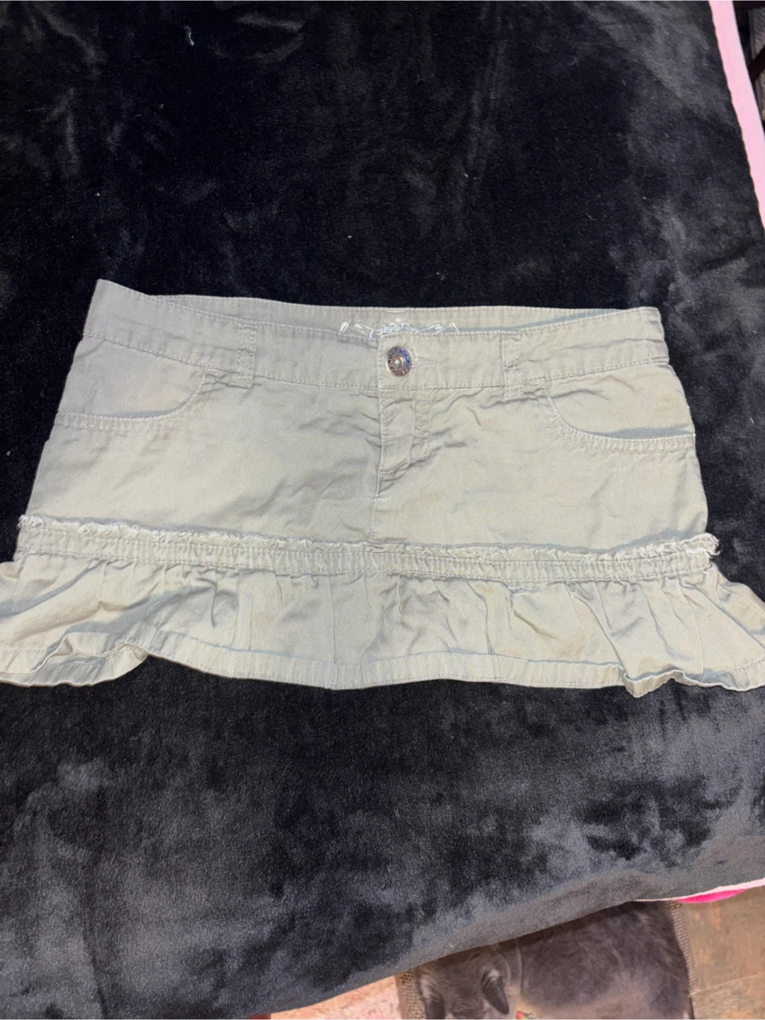 Garage Gray Mini Skirt with Embroidery Size 1 - photo 2