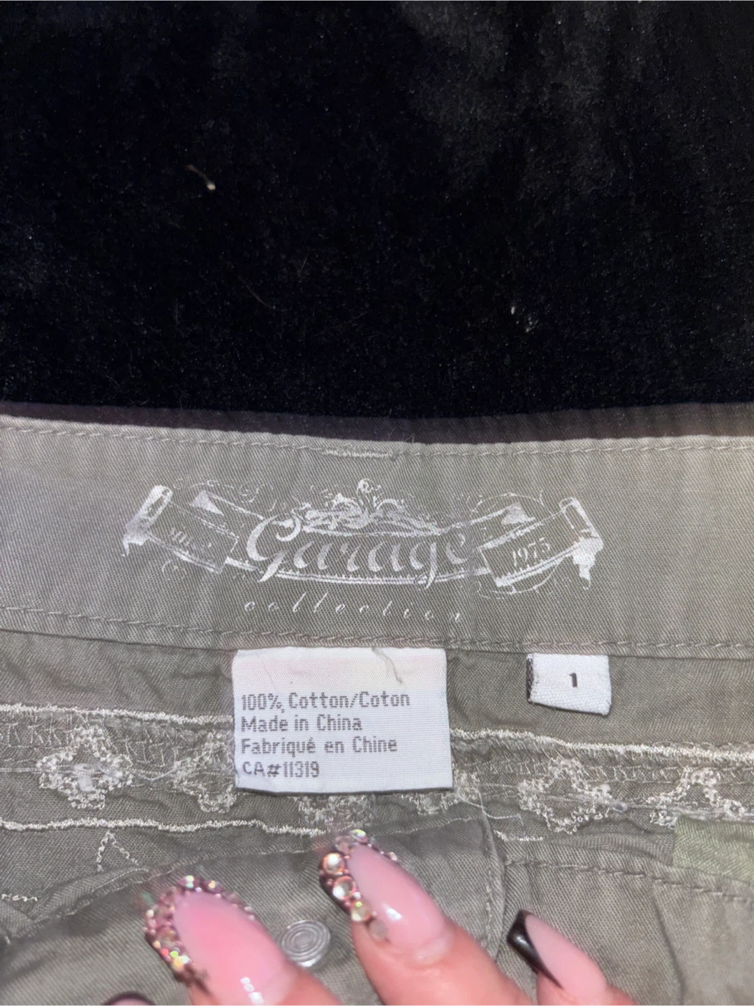 Garage Gray Mini Skirt with Embroidery Size 1 - photo 3