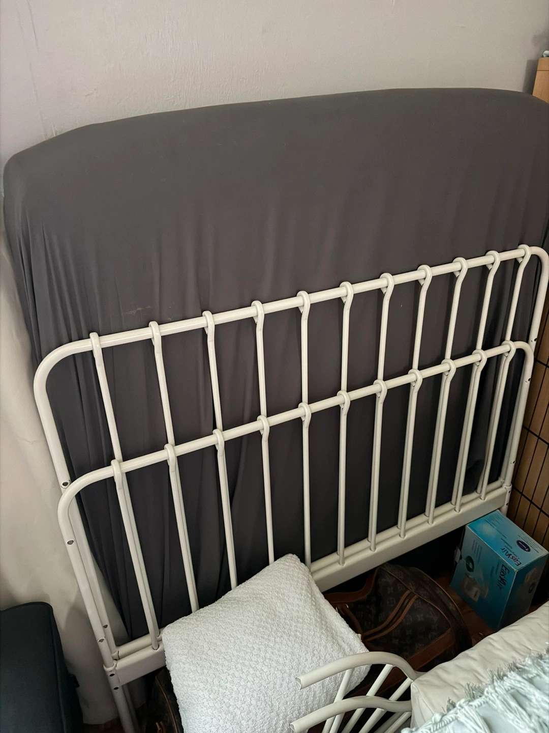 IKEA MINNEN Extended Bed Frame with Slatted Bed Base - White - photo 3