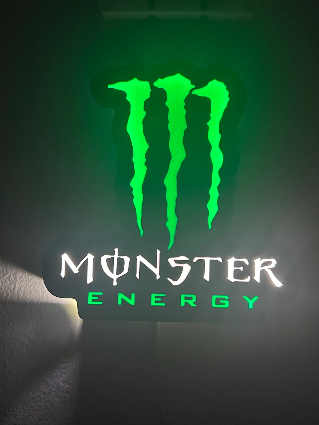 Monster Energy Logo Light Sign 3D printed